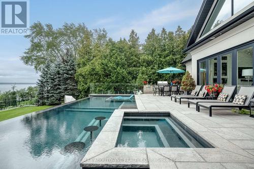 3188 Lakeshore Road, Burlington, ON - Outdoor With In Ground Pool