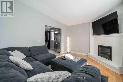 74 Huckleberry Place, Hamilton, ON - Indoor Photo Showing Living Room With Fireplace