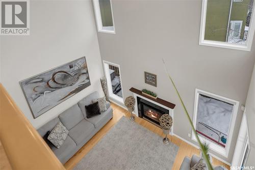 306 Wright Court, Saskatoon, SK - Indoor Photo Showing Other Room With Fireplace