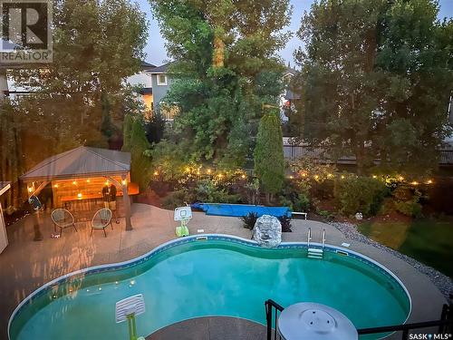 306 Wright Court, Saskatoon, SK - Outdoor With In Ground Pool With Backyard