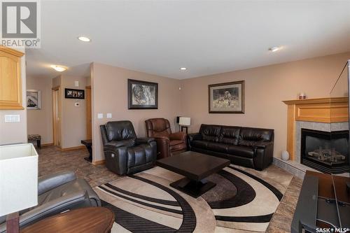 223 Beerling Crescent, Saskatoon, SK - Indoor Photo Showing Living Room With Fireplace