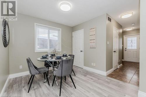 Dining space featuring light wood-type flooring - 66 Karen Walk, Waterloo, ON - Indoor Photo Showing Dining Room