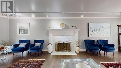 3478 Albert Street, Regina, SK - Indoor Photo Showing Living Room With Fireplace