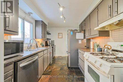 3315 Martins Pine Crescent, Mississauga, ON - Indoor Photo Showing Kitchen With Double Sink