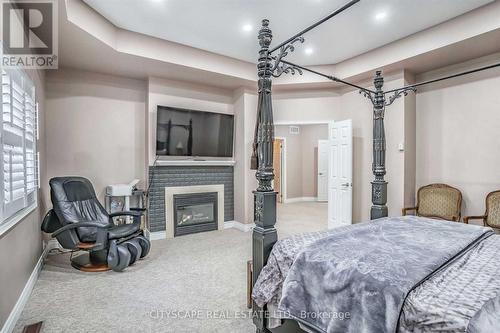 3274 Erin Centre Boulevard, Mississauga, ON - Indoor Photo Showing Bedroom With Fireplace