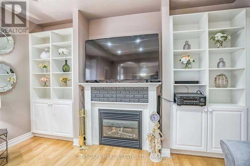 3274 Erin Centre Boulevard, Mississauga, ON - Indoor Photo Showing Living Room With Fireplace