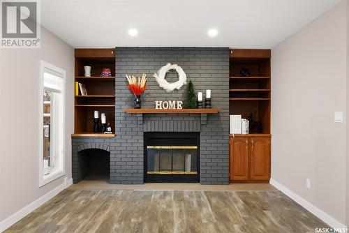 3727 Edinburgh Drive, Regina, SK - Indoor With Fireplace