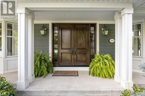 Custom Mahogany Front Doors - 990 John Watt Boulevard, Mississauga, ON - Outdoor