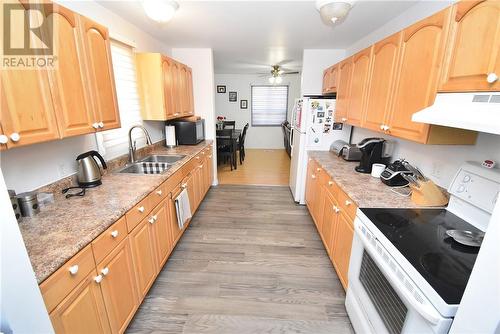 101-103 Young Street, Capreol, ON - Indoor Photo Showing Kitchen With Double Sink