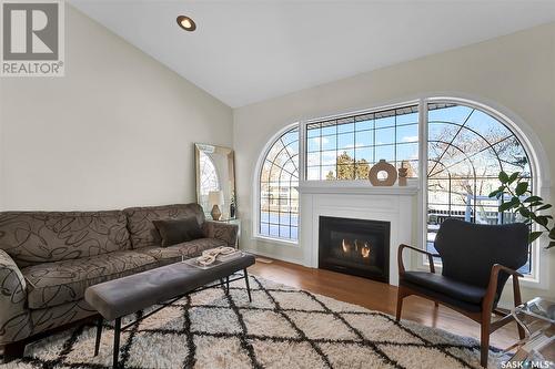 210 Blackshire Place, Saskatoon, SK - Indoor Photo Showing Living Room With Fireplace