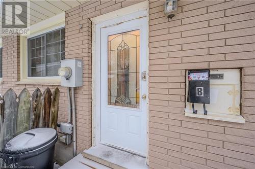 View of doorway to property - 82 Conway Drive, Kitchener, ON - Outdoor With Exterior