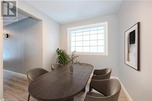 Dining room with light hardwood / wood-style flooring - 82 Conway Drive, Kitchener, ON - Indoor Photo Showing Dining Room