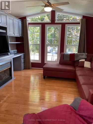 5 S - 4449 Milburough Line, Burlington, ON - Indoor Photo Showing Living Room With Fireplace