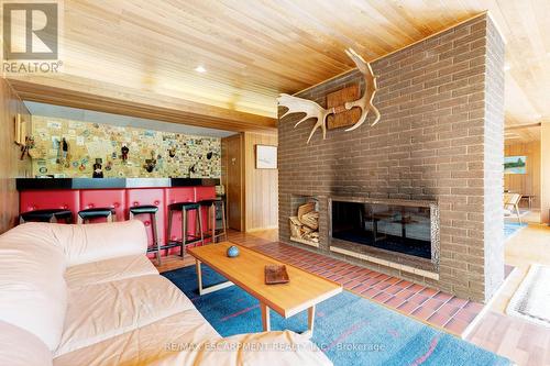 1306 Bramblewood Lane, Mississauga, ON - Indoor Photo Showing Living Room With Fireplace