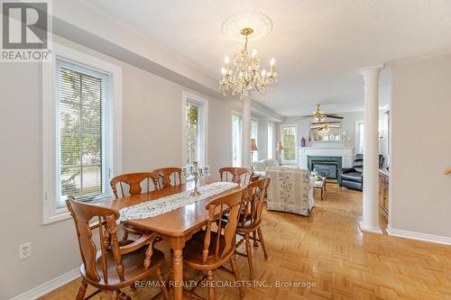 5916 Bermuda Drive, Mississauga, ON - Indoor Photo Showing Dining Room With Fireplace