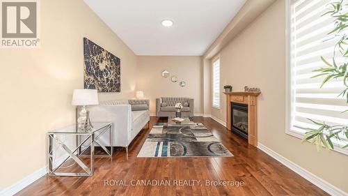 19 Outlook Avenue, Brampton, ON - Indoor Photo Showing Living Room With Fireplace