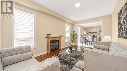 19 Outlook Avenue, Brampton, ON - Indoor Photo Showing Living Room With Fireplace