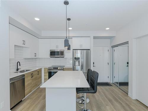 202-2469 Gateway Rd, Langford, BC - Indoor Photo Showing Kitchen With Double Sink With Upgraded Kitchen