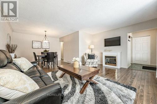 62 Barwood Crescent, Kitchener, ON - Indoor Photo Showing Living Room With Fireplace