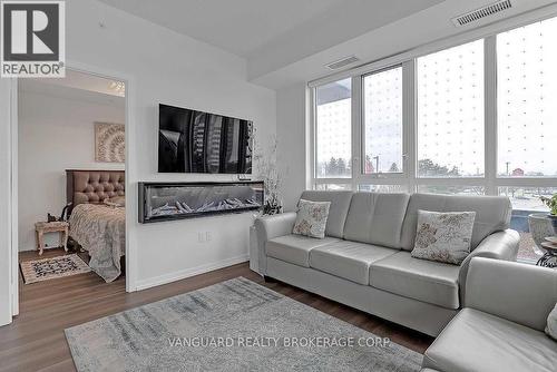 307 - 3237 Bayview Avenue, Toronto, ON - Indoor Photo Showing Living Room With Fireplace