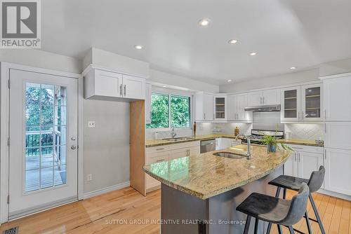 12 Roslyn Road, Barrie, ON - Indoor Photo Showing Kitchen With Double Sink With Upgraded Kitchen