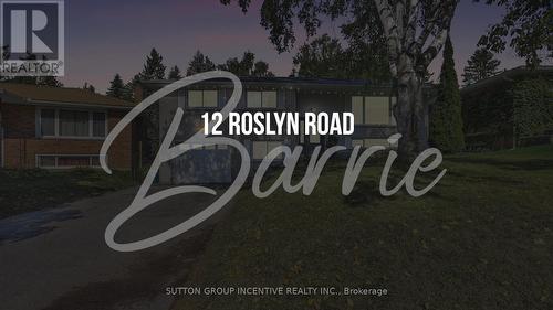 12 Roslyn Road, Barrie, ON - 