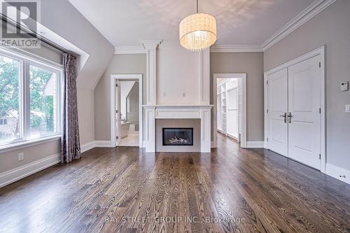 219 Johnston Avenue, Toronto, ON - Indoor Photo Showing Living Room With Fireplace