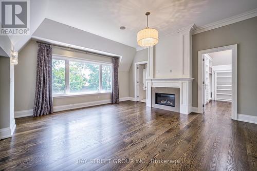 219 Johnston Avenue, Toronto, ON - Indoor Photo Showing Living Room With Fireplace