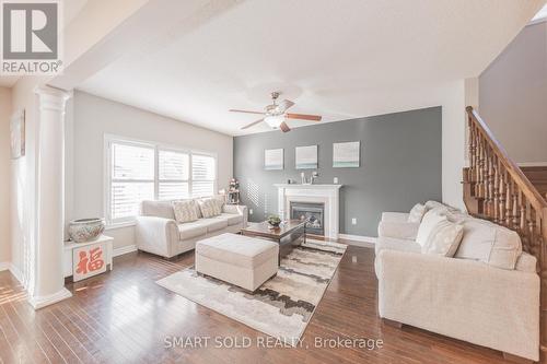 204 Bayberry Street, Whitchurch-Stouffville, ON - Indoor Photo Showing Living Room With Fireplace