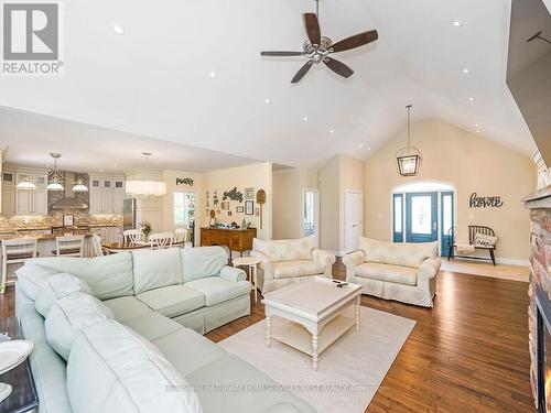 373 Creek View Road, Kawartha Lakes, ON - Indoor Photo Showing Living Room With Fireplace