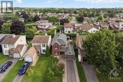 Above view shows the extra-wide driveway that can fit 2 cars side-by-side. - 