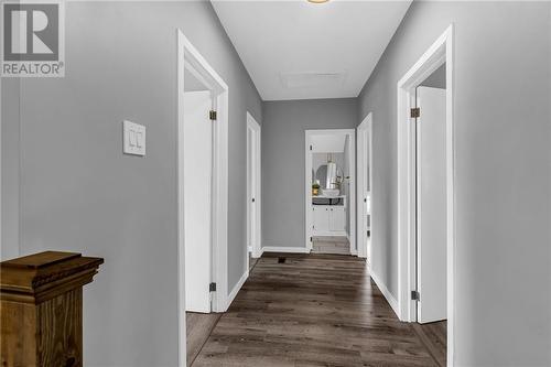 View at the top of the stairs. 4 bedrooms and a full 4 pc bathroom on the second level. - 419 Water Street E, Cornwall, ON - Indoor Photo Showing Other Room