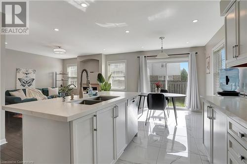 4 Nancroft Crescent, Cambridge, ON - Indoor Photo Showing Kitchen With Double Sink With Upgraded Kitchen