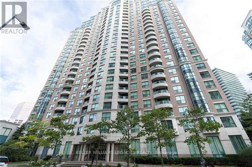 1201 - 7 Lorraine Drive, Toronto, ON - Outdoor With Balcony With Facade