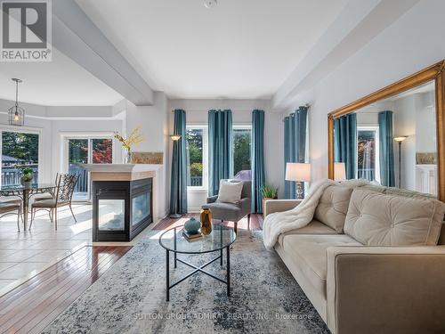 129 Sonoma Boulevard, Vaughan, ON - Indoor Photo Showing Living Room With Fireplace