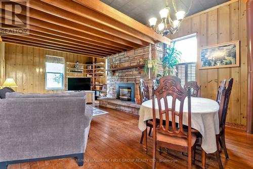 351 Hedge Road, Georgina, ON - Indoor Photo Showing Dining Room With Fireplace