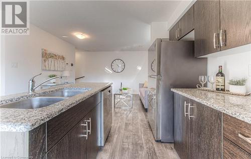 1989 Ottawa Street Unit# 20E, Kitchener, ON - Indoor Photo Showing Kitchen With Double Sink