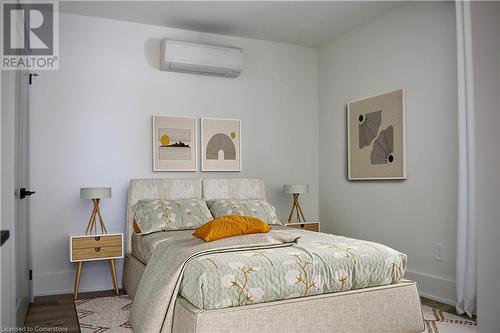 Upper Floor Bedroom -Virtually Staged - 184 Burris Street, Hamilton, ON - Indoor Photo Showing Bedroom