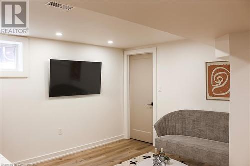 Basement Living Space Virtually Staged - 184 Burris Street, Hamilton, ON - Indoor