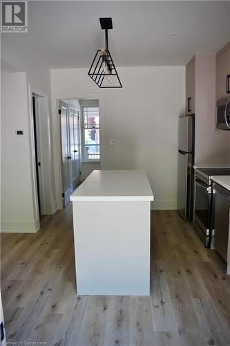 Main Floor Kitchen Island - 184 Burris Street, Hamilton, ON - Indoor Photo Showing Kitchen