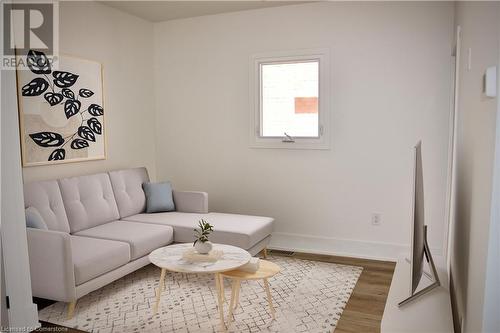 Main Floor Living Room - Virtually Staged - 184 Burris Street, Hamilton, ON - Indoor