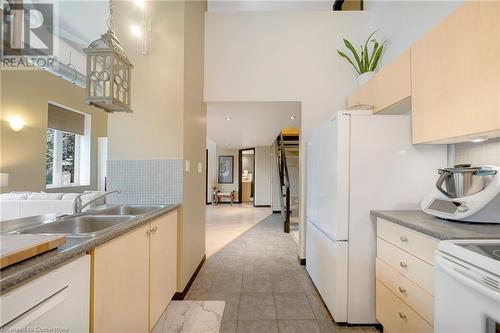 73 Garfield Avenue S Unit# 2A, Hamilton, ON - Indoor Photo Showing Kitchen With Double Sink