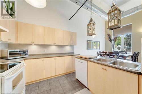 73 Garfield Avenue S Unit# 2A, Hamilton, ON - Indoor Photo Showing Kitchen With Double Sink