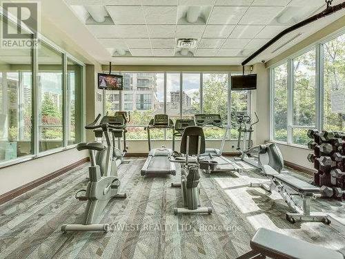 1805 - 3525 Kariya Drive, Mississauga, ON - Indoor Photo Showing Gym Room