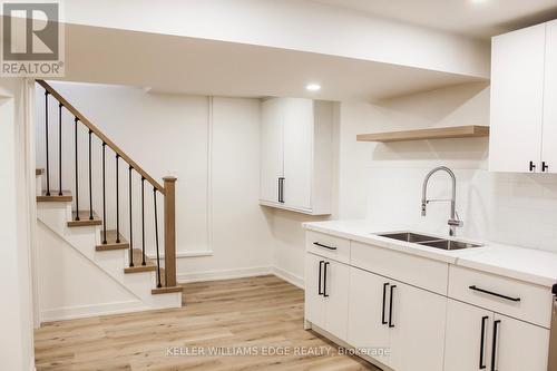 184 Burris Street, Hamilton, ON - Indoor Photo Showing Kitchen With Double Sink With Upgraded Kitchen