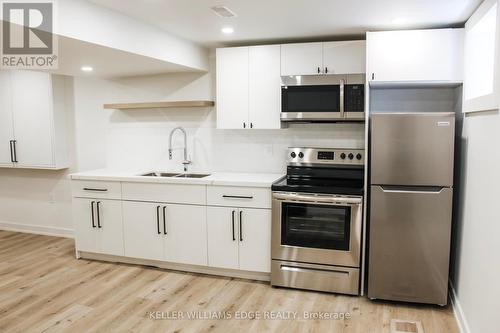 184 Burris Street, Hamilton, ON - Indoor Photo Showing Kitchen With Double Sink With Upgraded Kitchen