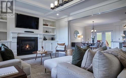 23 Woodland Trail, Kawartha Lakes (Bethany), ON - Indoor Photo Showing Living Room With Fireplace