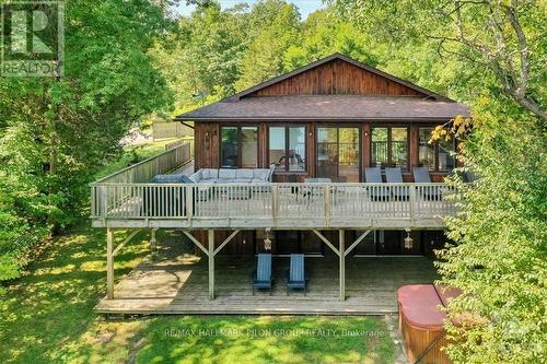 1463 Big Rideau North Shore Road, Tay Valley, ON - Outdoor With Deck Patio Veranda