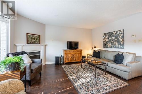 2880 Headon Forest Drive Unit# 18, Burlington, ON - Indoor Photo Showing Living Room With Fireplace