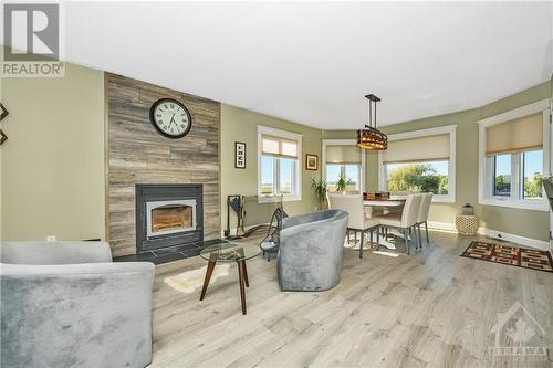 2807 Henrie Road, Prescott And Russell, ON - Indoor Photo Showing Living Room With Fireplace